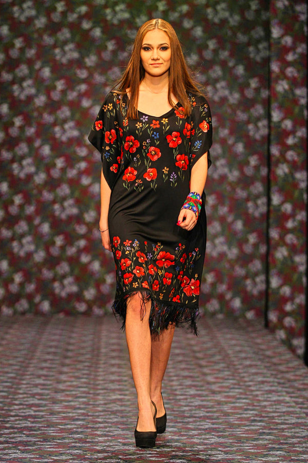 Rochie jerse pictata manual V202